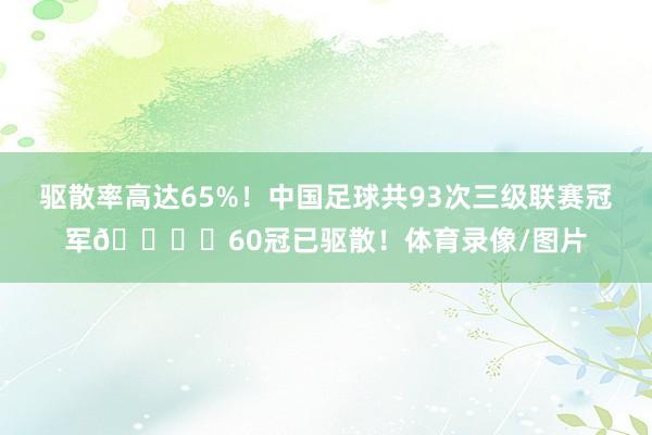 驱散率高达65%！中国足球共93次三级联赛冠军👇️60冠已驱散！体育录像/图片