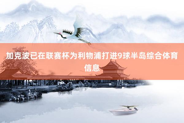 加克波已在联赛杯为利物浦打进9球半岛综合体育信息