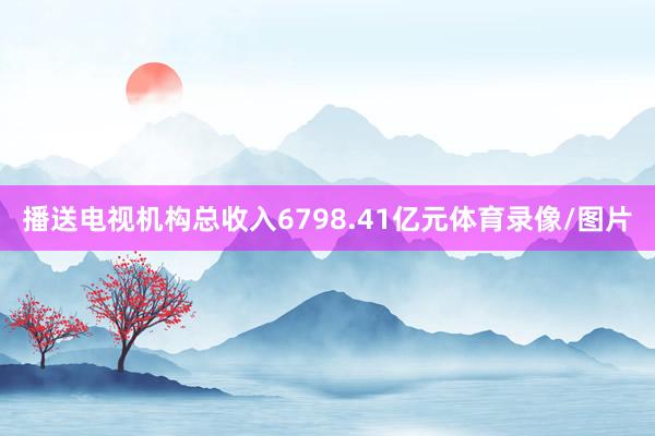 播送电视机构总收入6798.41亿元体育录像/图片