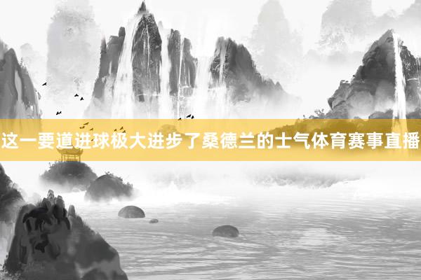 这一要道进球极大进步了桑德兰的士气体育赛事直播