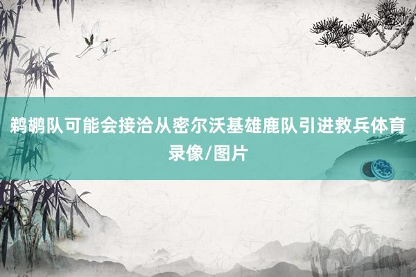鹈鹕队可能会接洽从密尔沃基雄鹿队引进救兵体育录像/图片