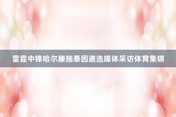 雷霆中锋哈尔滕施泰因遴选媒体采访体育集锦