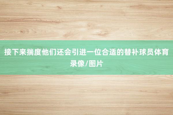 接下来揣度他们还会引进一位合适的替补球员体育录像/图片