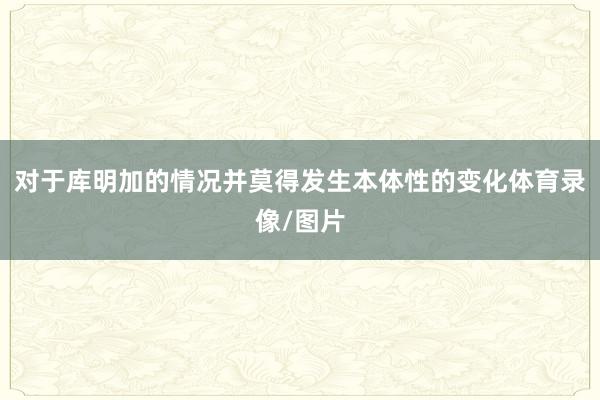 对于库明加的情况并莫得发生本体性的变化体育录像/图片