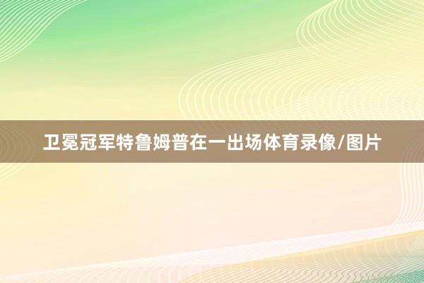卫冕冠军特鲁姆普在一出场体育录像/图片