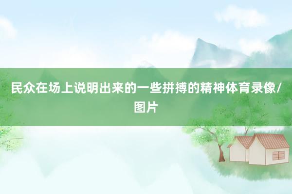 民众在场上说明出来的一些拼搏的精神体育录像/图片