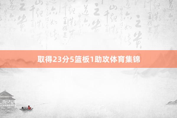 取得23分5篮板1助攻体育集锦