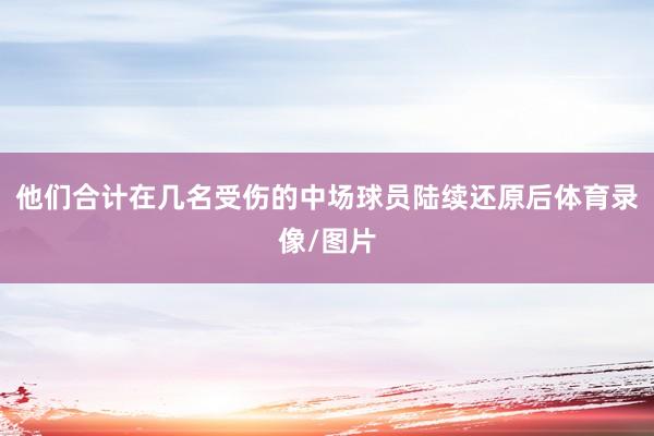 他们合计在几名受伤的中场球员陆续还原后体育录像/图片