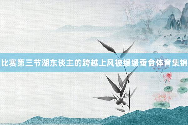 比赛第三节湖东谈主的跨越上风被缓缓蚕食体育集锦