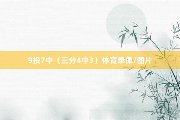 9投7中（三分4中3）体育录像/图片