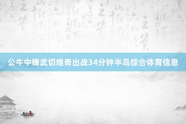 公牛中锋武切维奇出战34分钟半岛综合体育信息
