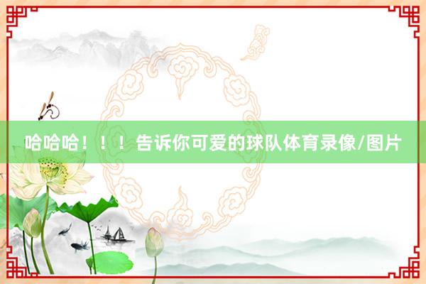 哈哈哈！！！告诉你可爱的球队体育录像/图片