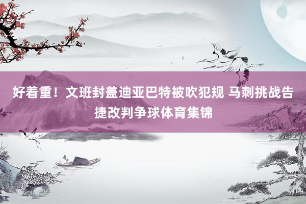 好着重！文班封盖迪亚巴特被吹犯规 马刺挑战告捷改判争球体育集锦