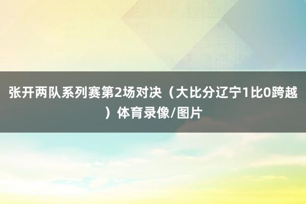 张开两队系列赛第2场对决（大比分辽宁1比0跨越）体育录像/图片