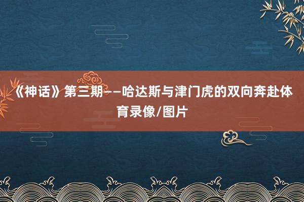 《神话》第三期——哈达斯与津门虎的双向奔赴体育录像/图片