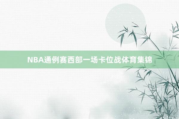 NBA通例赛西部一场卡位战体育集锦