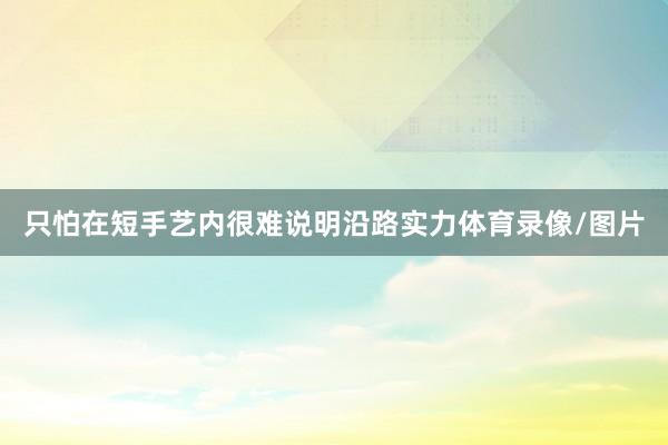 只怕在短手艺内很难说明沿路实力体育录像/图片