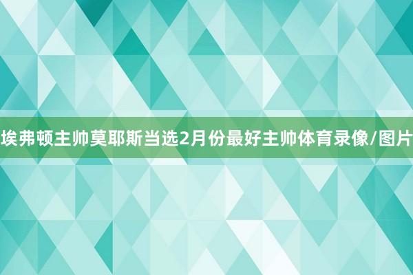 埃弗顿主帅莫耶斯当选2月份最好主帅体育录像/图片