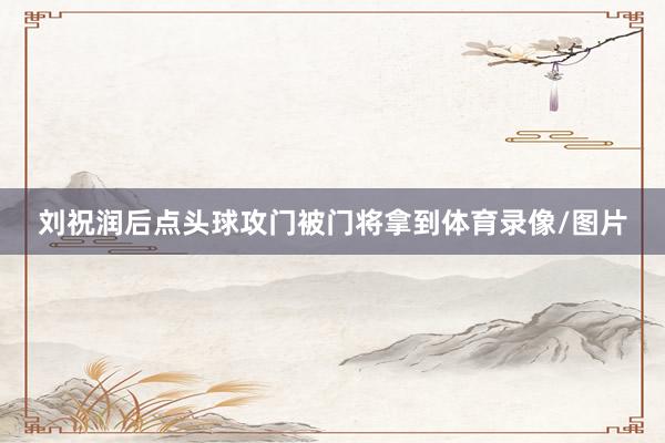 刘祝润后点头球攻门被门将拿到体育录像/图片