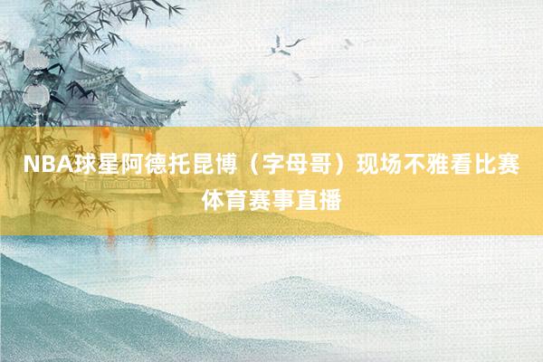 NBA球星阿德托昆博（字母哥）现场不雅看比赛体育赛事直播