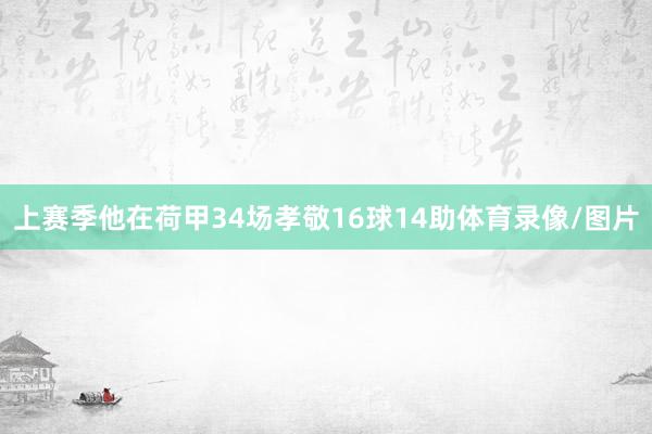 上赛季他在荷甲34场孝敬16球14助体育录像/图片