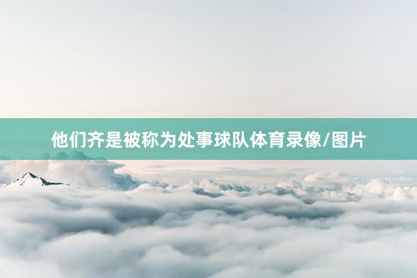 他们齐是被称为处事球队体育录像/图片