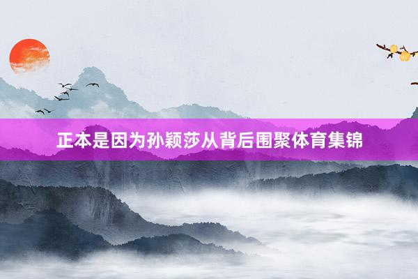 正本是因为孙颖莎从背后围聚体育集锦