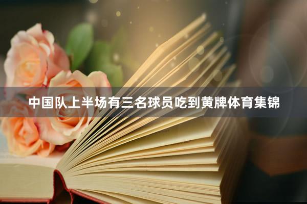 中国队上半场有三名球员吃到黄牌体育集锦
