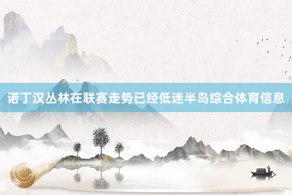 诺丁汉丛林在联赛走势已经低迷半岛综合体育信息