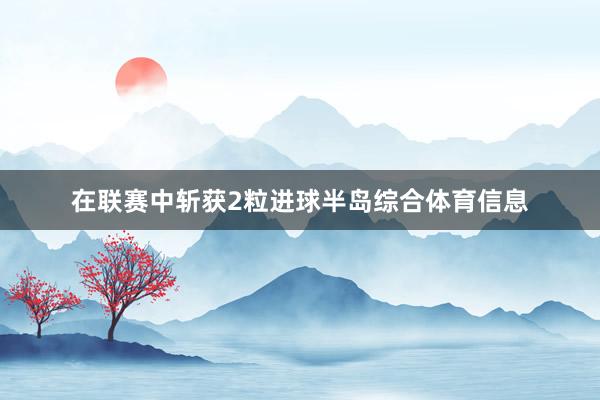 在联赛中斩获2粒进球半岛综合体育信息