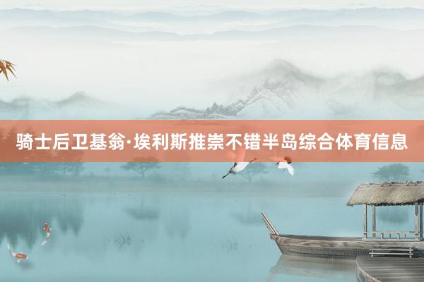 骑士后卫基翁·埃利斯推崇不错半岛综合体育信息