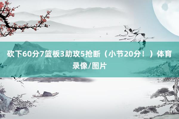 砍下60分7篮板3助攻5抢断（小节20分！）体育录像/图片