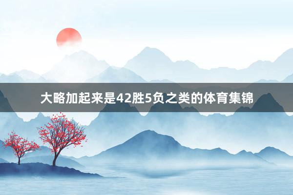 大略加起来是42胜5负之类的体育集锦
