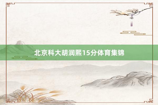 北京科大胡润熙15分体育集锦